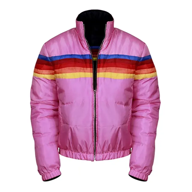 Aviator Nation Two in One Pink Black Puffer Jacket - Image 3