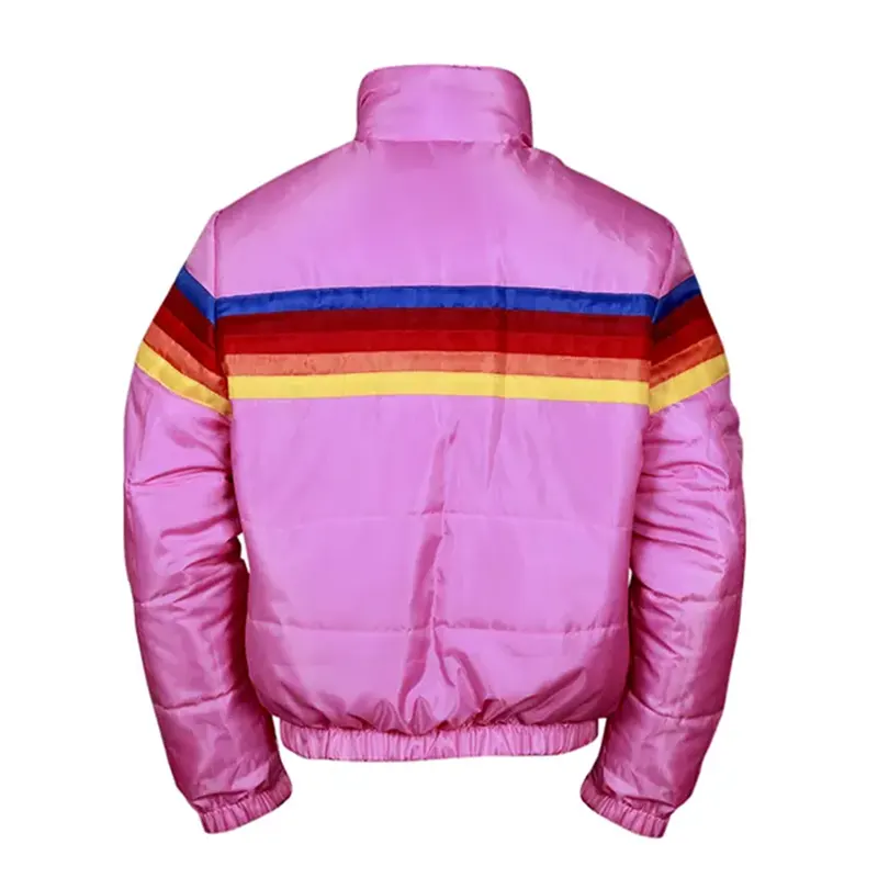 Aviator Nation Two in One Pink Black Puffer Jacket - Image 4