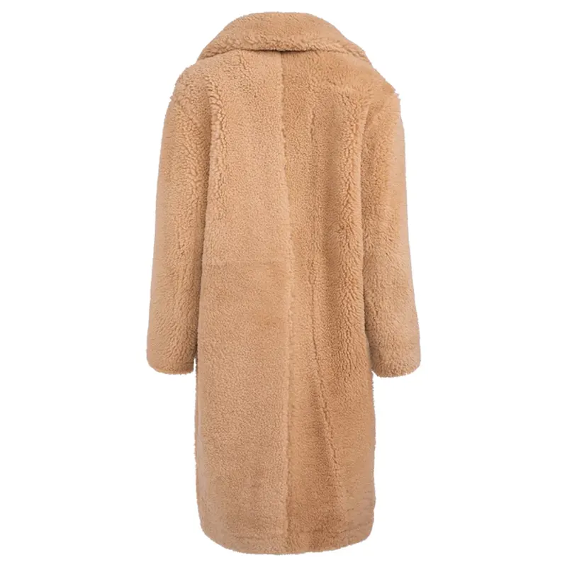 Reversible Shearling Brown Coat - Image 2