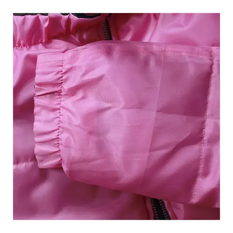 Aviator Nation Two in One Pink Black Puffer Jacket - Image 5