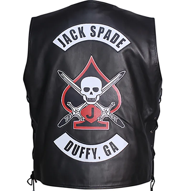 Heels 2021 Jack Spade Black Leather Vest - Image 4