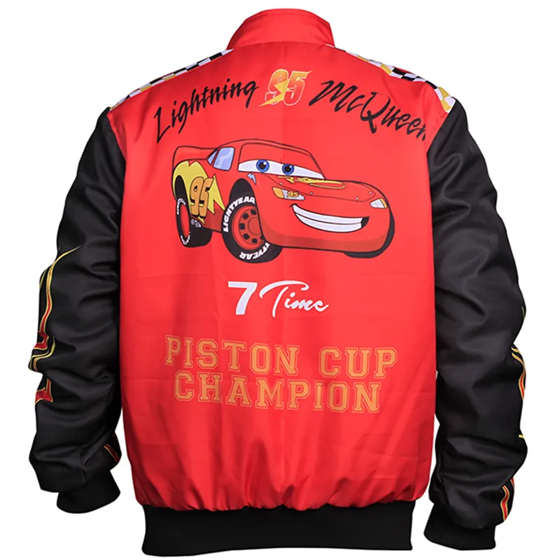 Lightning McQueen Racing Varsity Bomber Jacket - Image 2