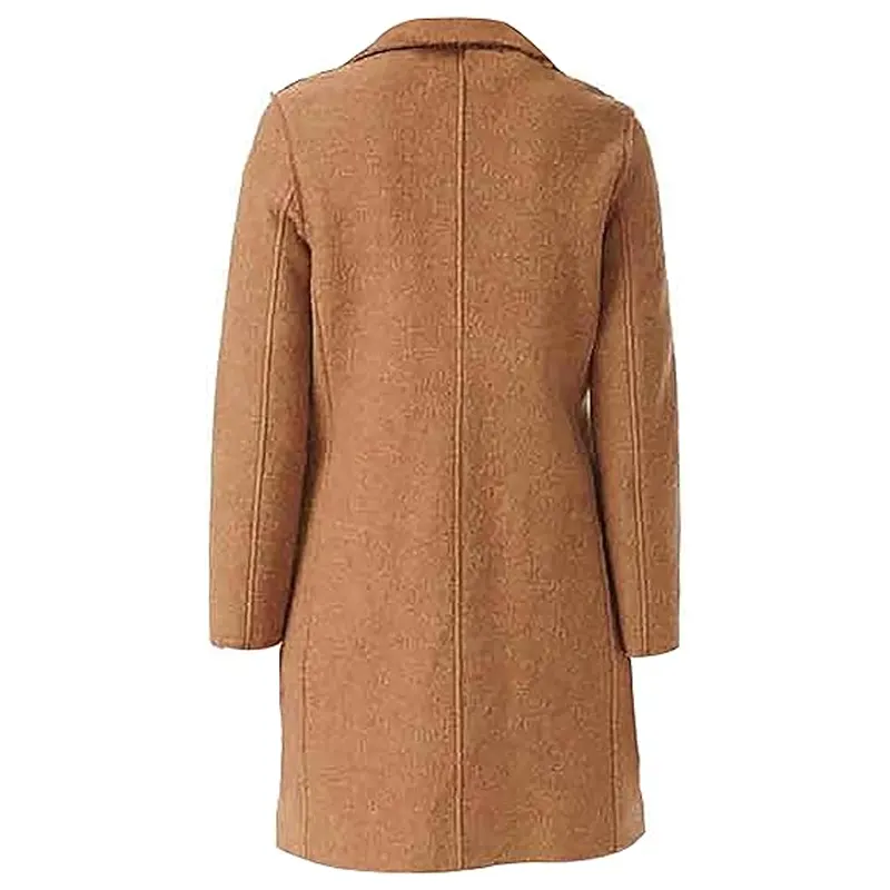 Classic Winter Woolen Brown Overcoat - Image 2