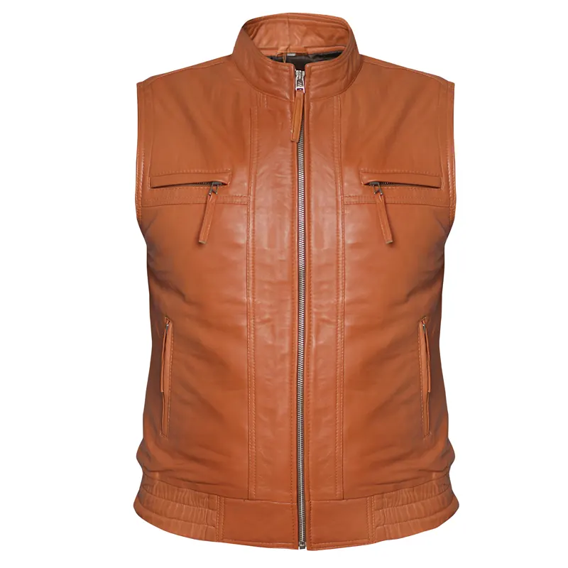 Men’s Biker Rider Rocker Motorcycle Leather Vest