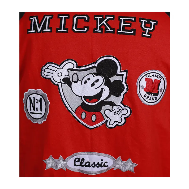 Michael Jackson Mickey Mouse Varsity Jacket - Image 5