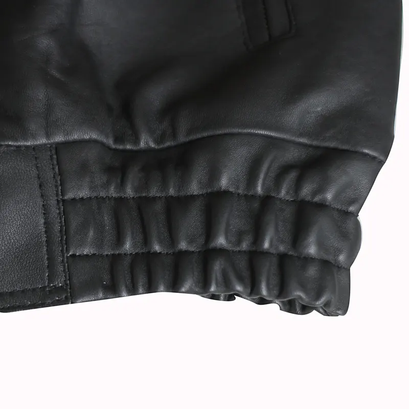 Premium Real Black Motorcycle Leather Vest For Men - Image 5