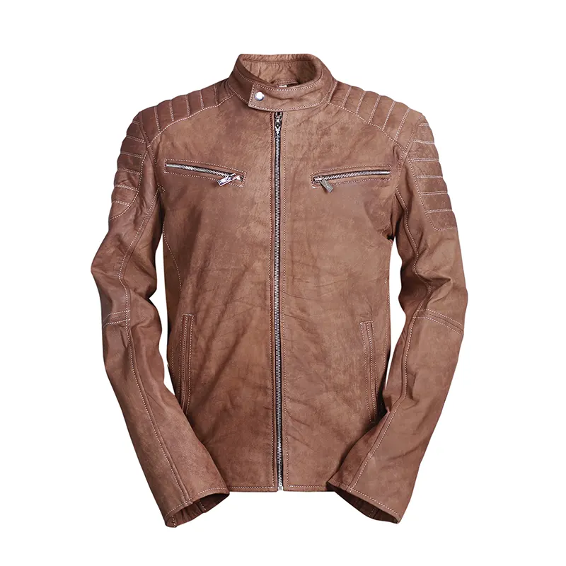 Vintage Brown Motorcycle Leather Jacket