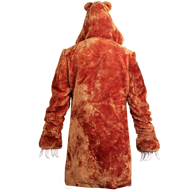 Workaholics Adult Brown Bear Coat - Image 2