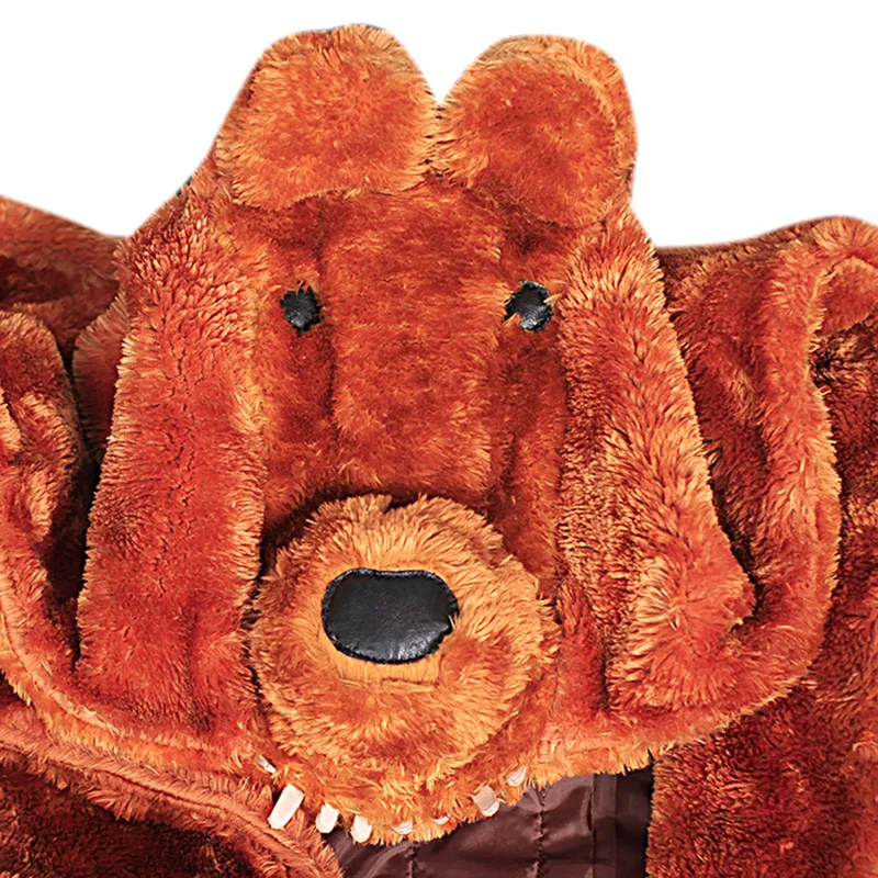 Workaholics Adult Brown Bear Coat - Image 4