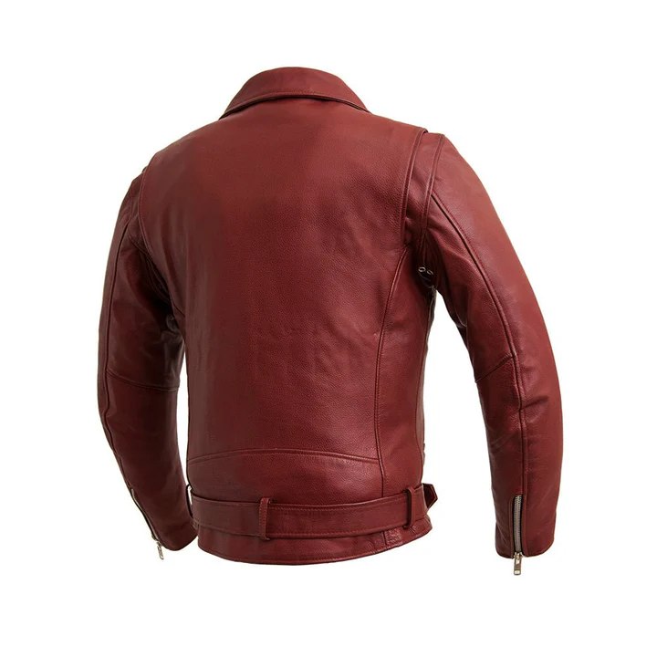 Fillmore Men's Motorcycle Leather Jacket - Image 2